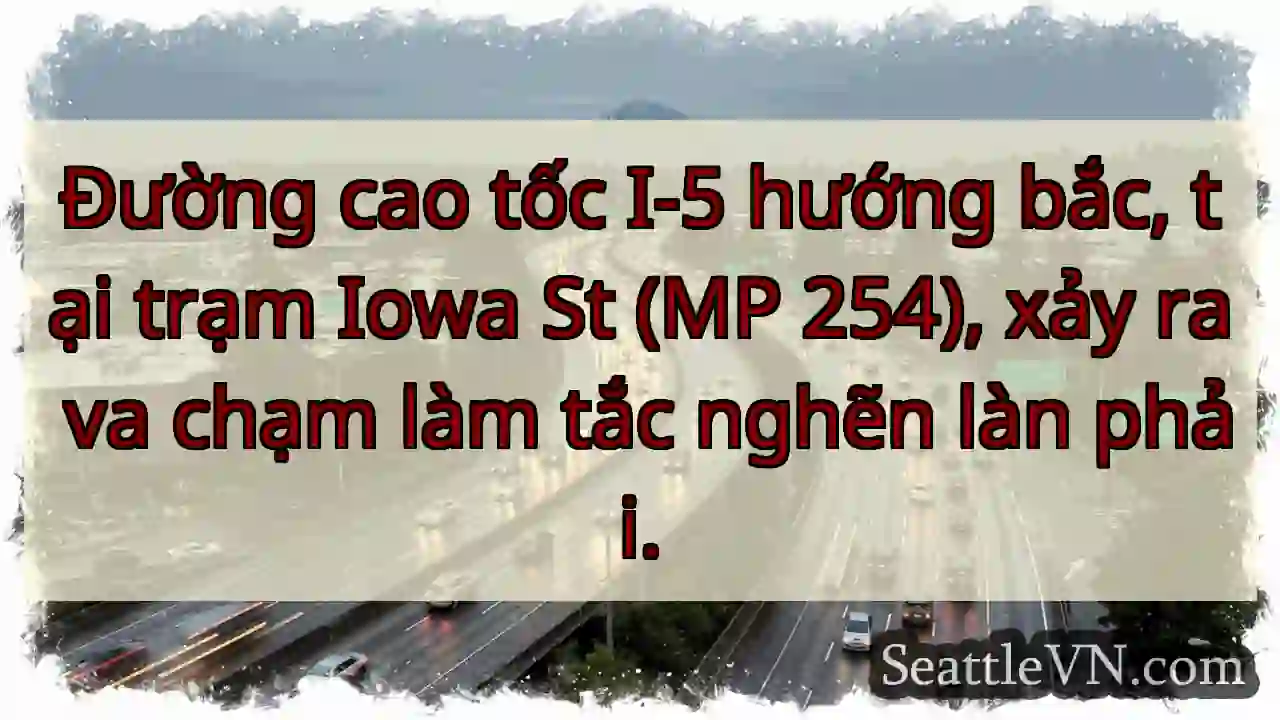Tắc đường I-5 Bắc, Iowa St!
