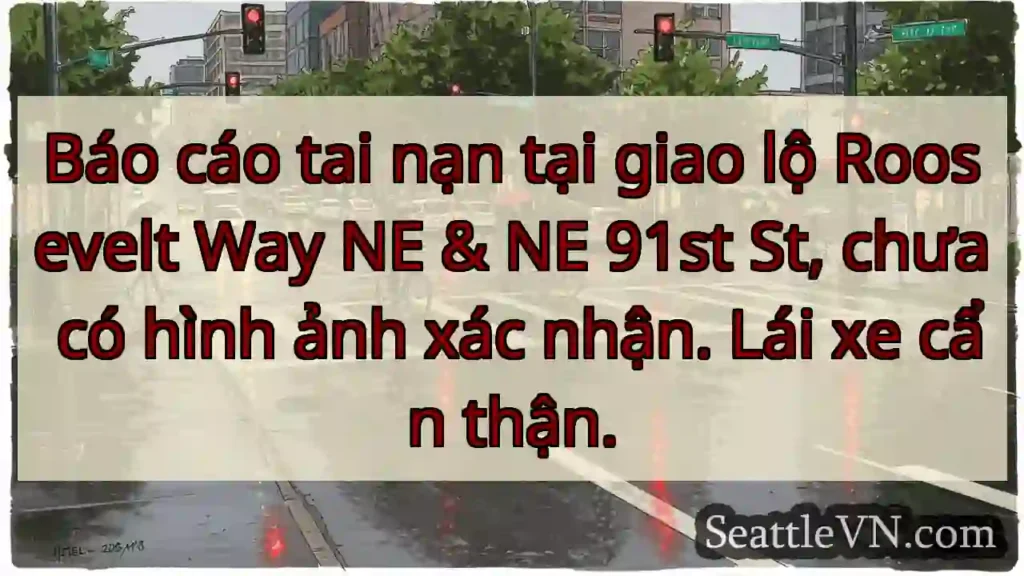 Cảnh báo tai nạn! Roosevelt &amp; 91st.