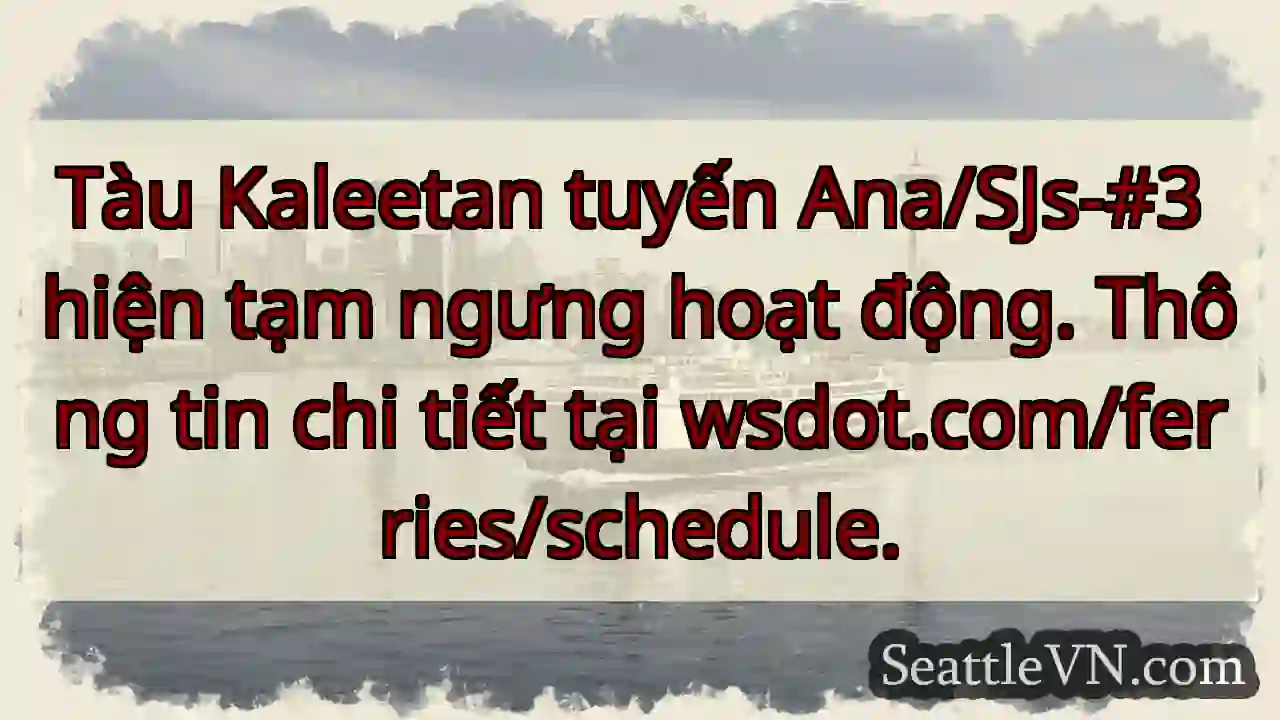 Tàu Kaleetan tạm dừng!