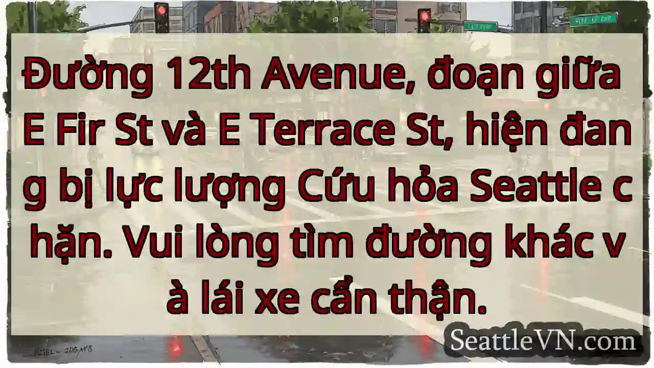 Chặn đường 12th Ave! Tìm đường khác.