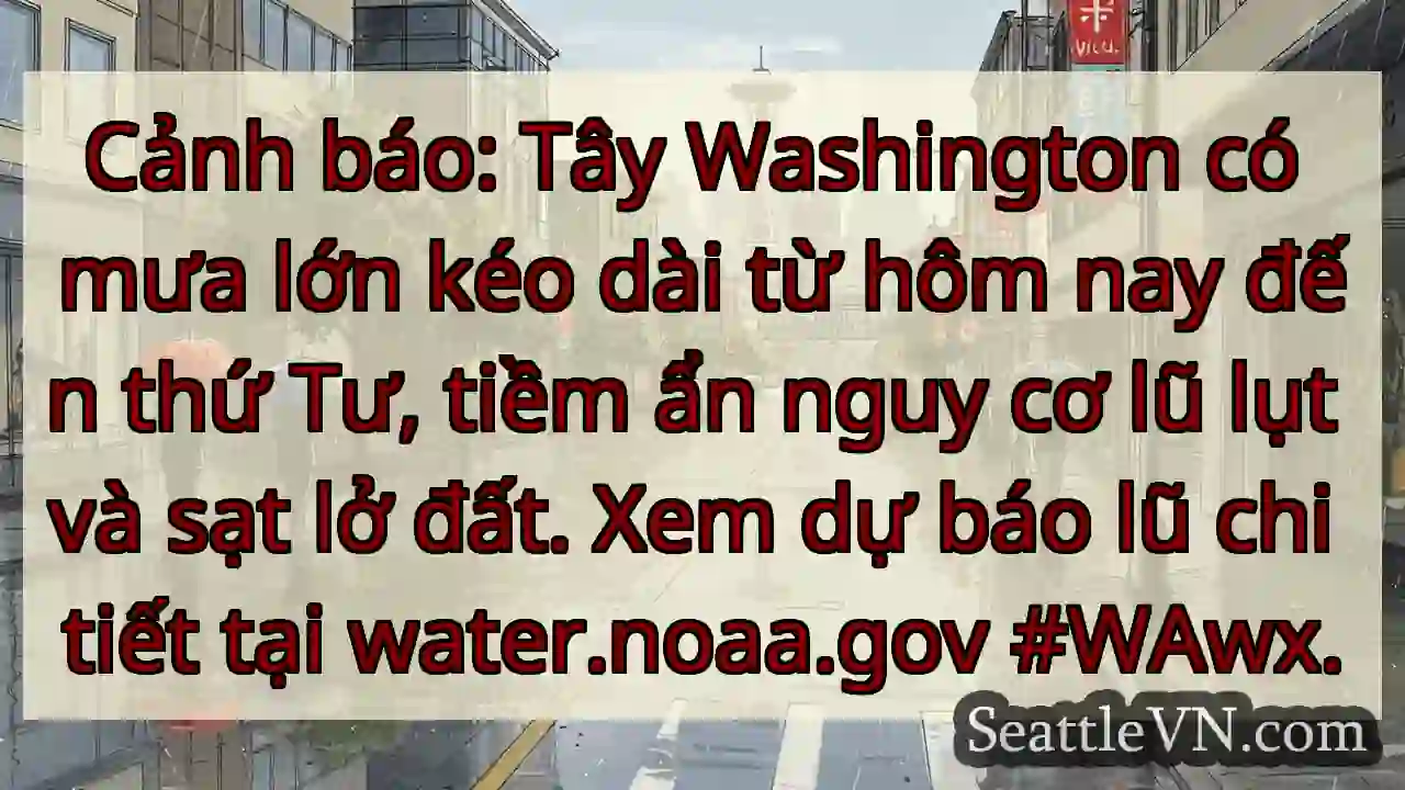 Bão lớn! WA mưa lũ nguy hiểm.