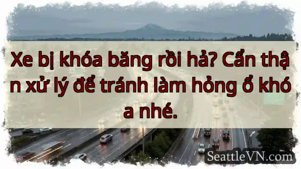 Khóa băng! Xử lý cẩn thận!