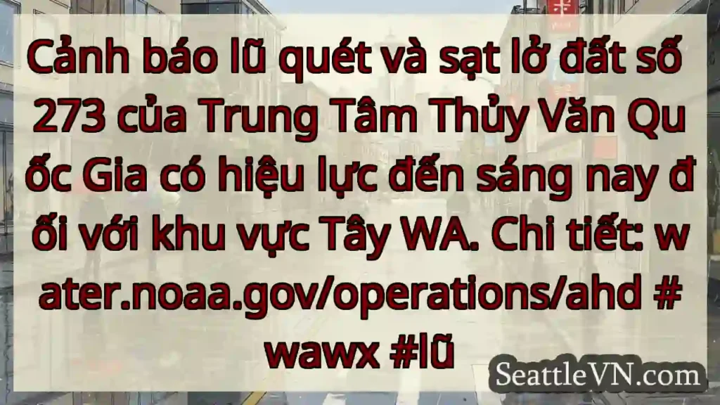 Cảnh báo lũ quét, sạt lở! Tây WA
