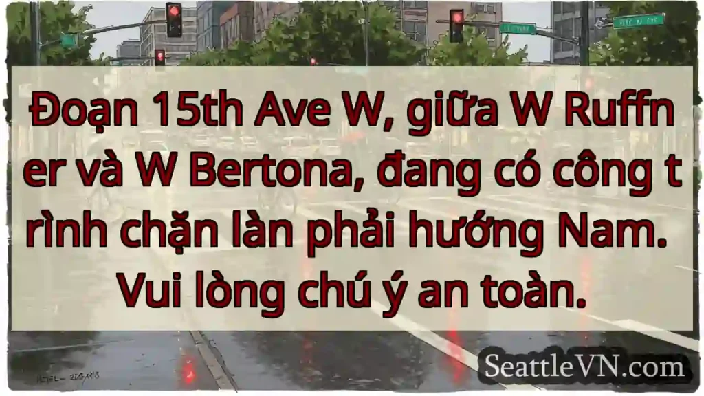 Chặn làn phải! 15th Ave W