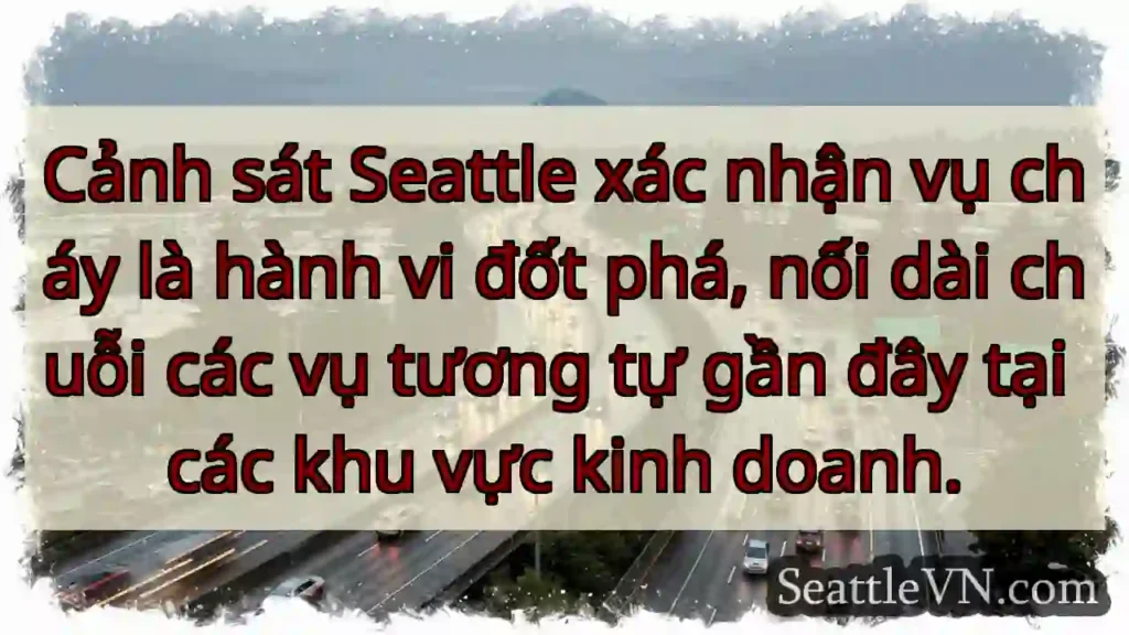 Seattle: Cháy phá hoại!