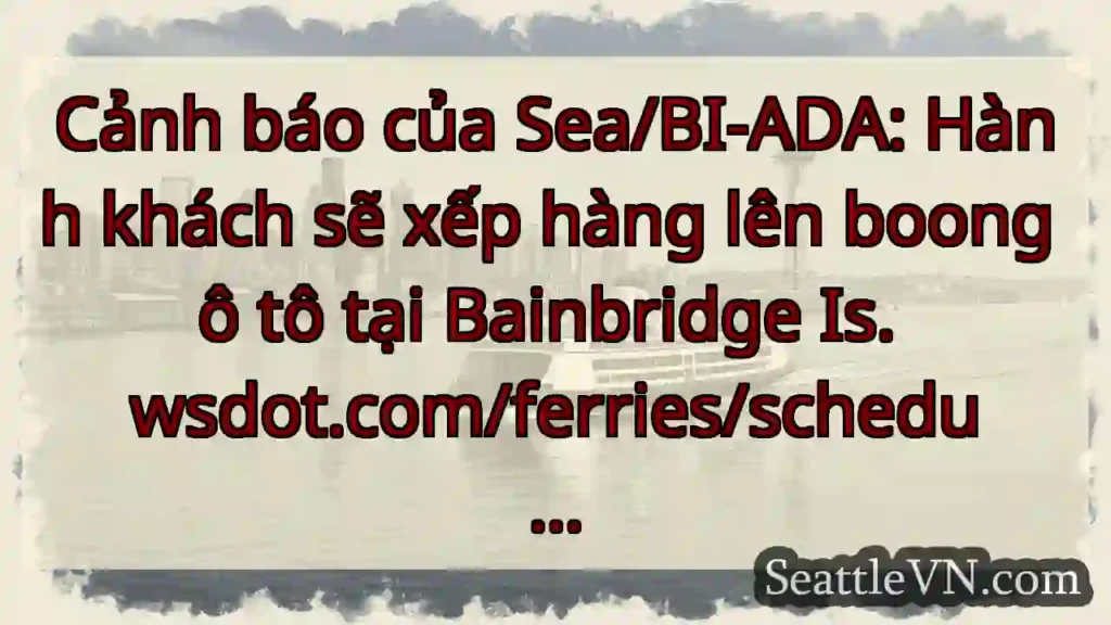 Cảnh báo của Sea/BI-ADA: Hành khách sẽ xếp hàng