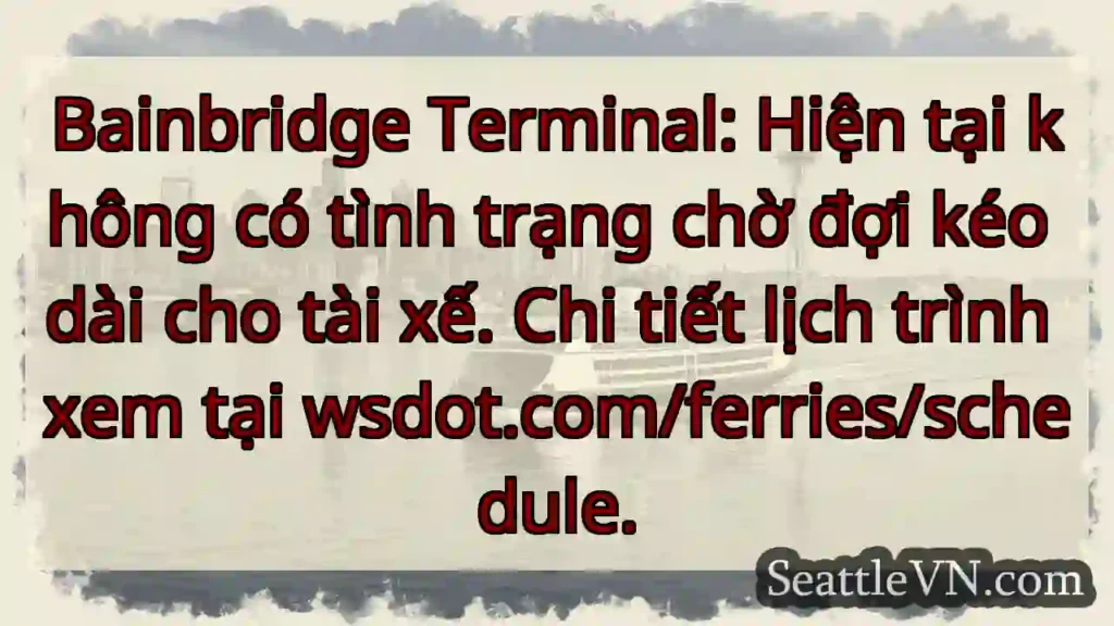 Không chờ đợi dài cho tài xế!