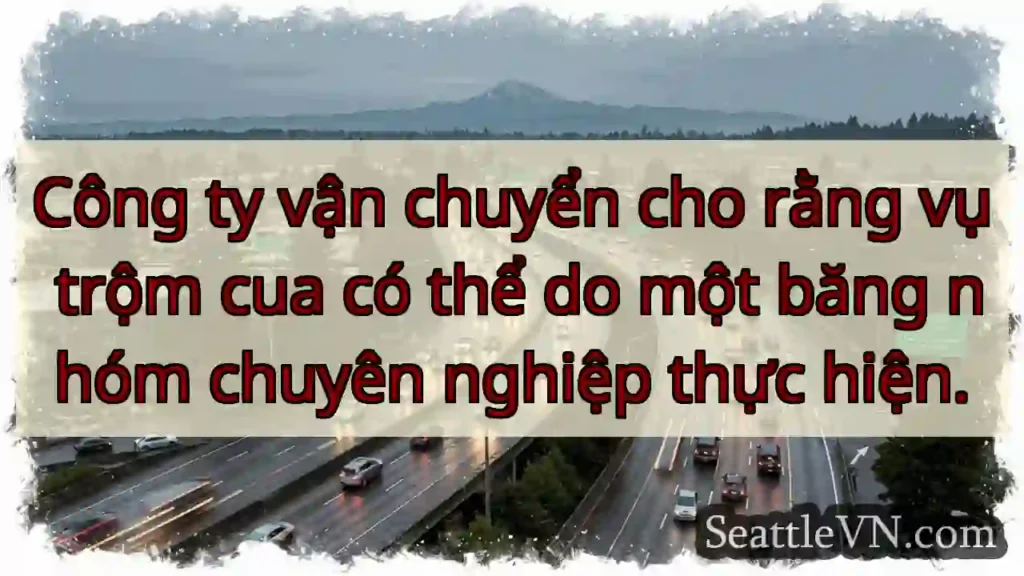 Trộm cua: Băng nhóm chuyên nghiệp?