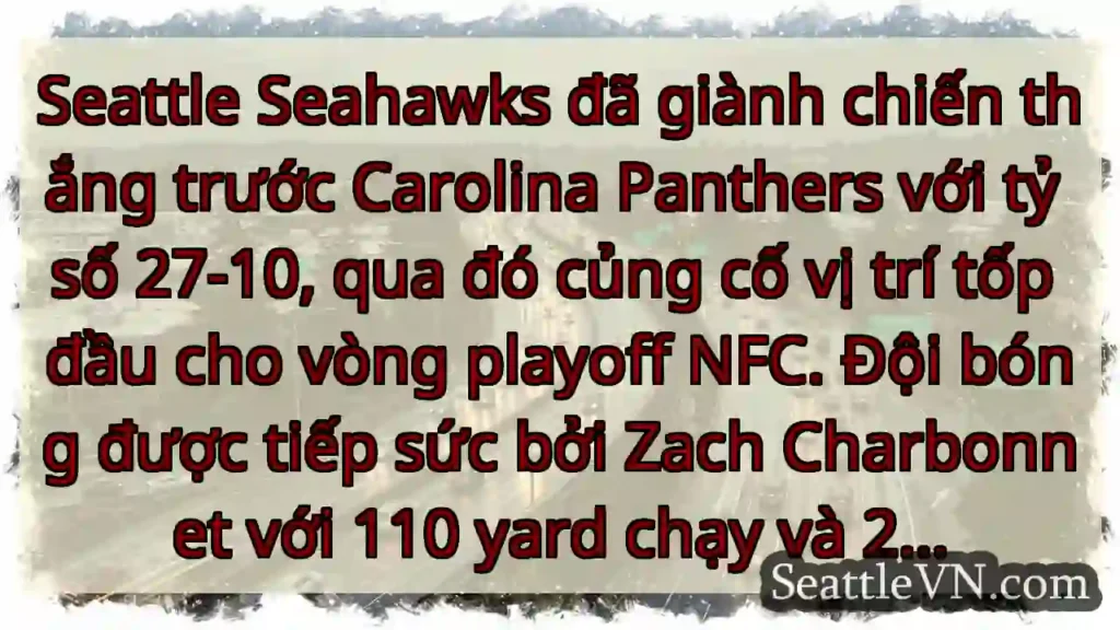 Seahawks thắng! 27-10!