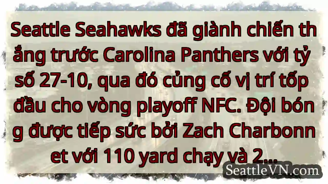 Seahawks thắng! 27-10!