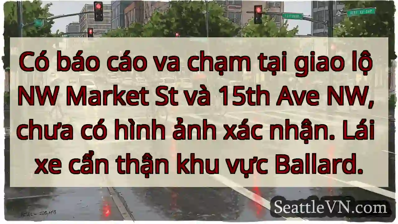 Va chạm giao lộ NW Market & 15th!