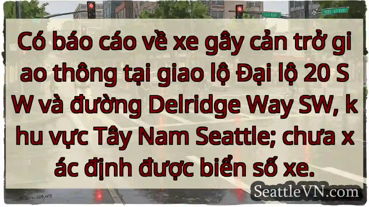 Tắc đường Đại lộ 20 SW!