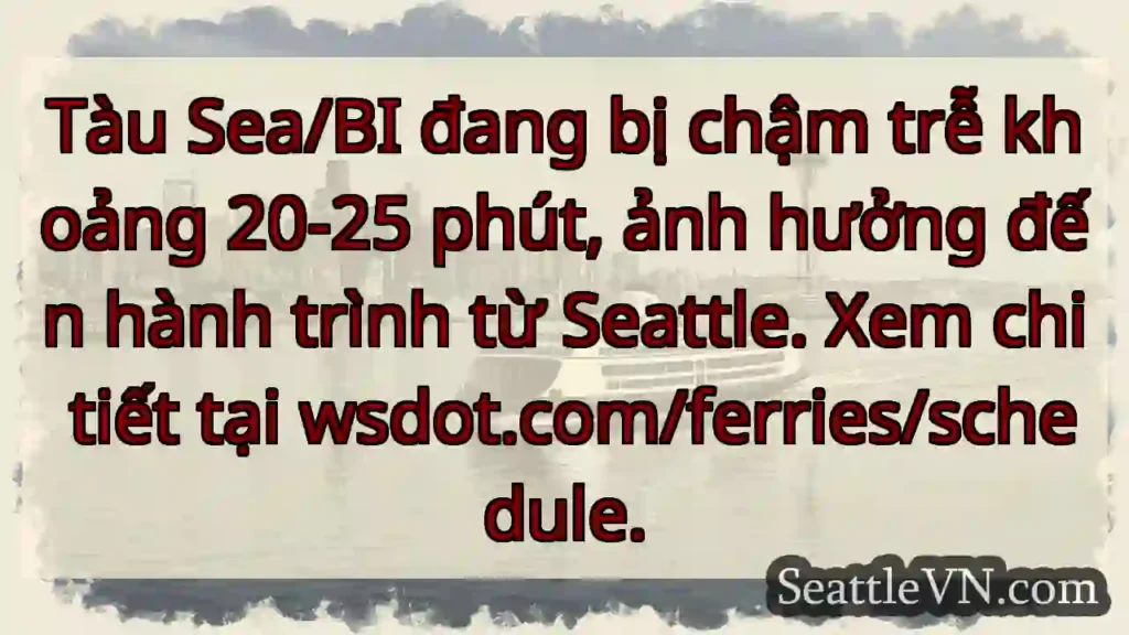 Tàu chậm 20-25 phút!