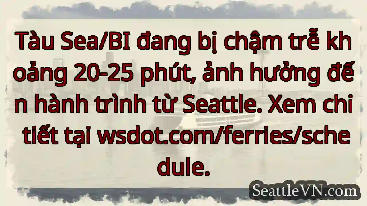 Tàu chậm 20-25 phút!