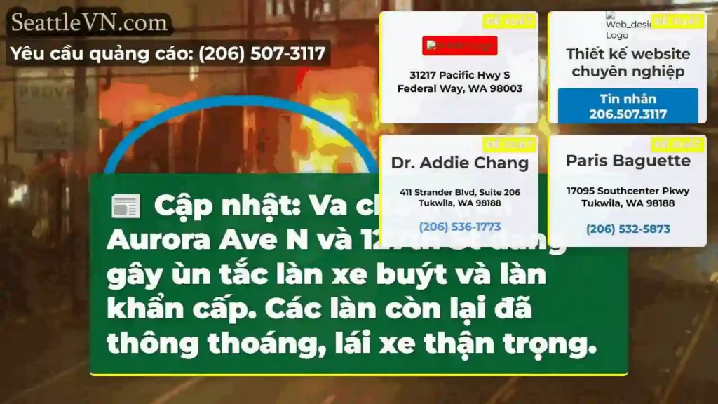 Aurora Ave N: Va chạm, ùn tắc!