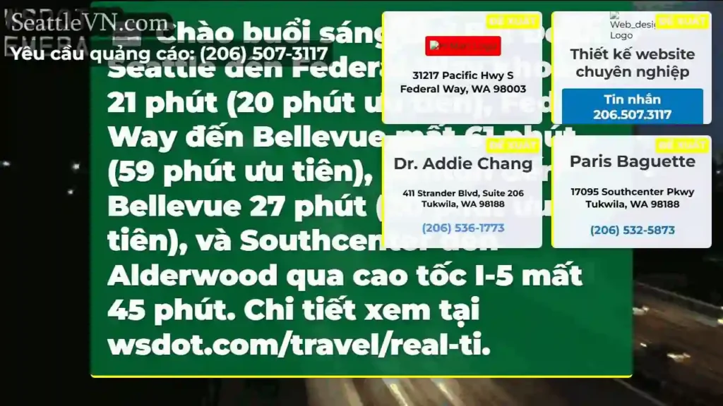 Lịch trình Seattle - Bellevue: Xem ngay!