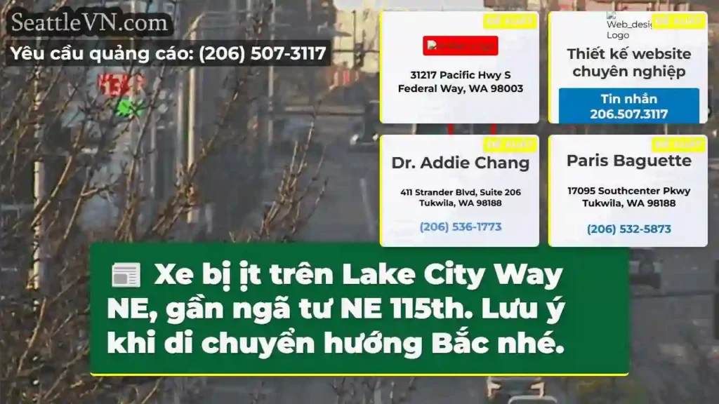Xe hư! Lake City Way, gần 115th