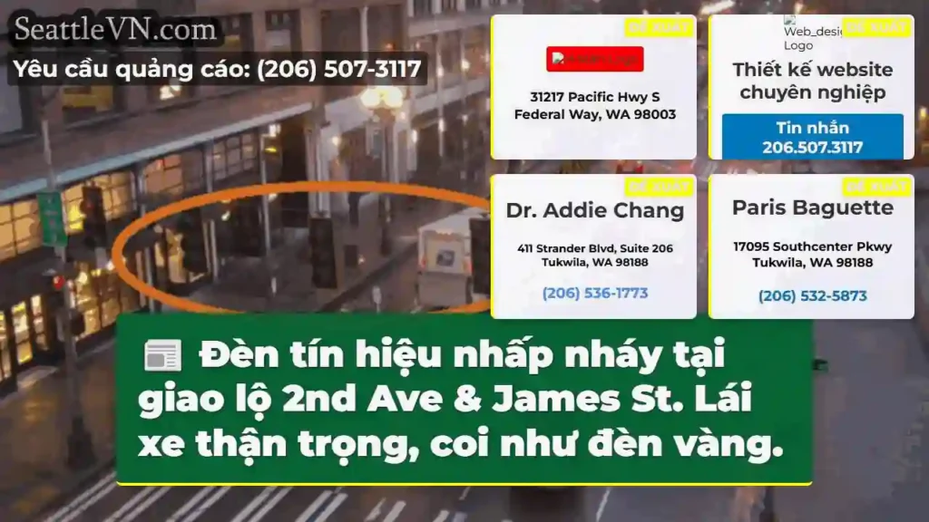 Đèn vàng! Cẩn thận giao lộ.