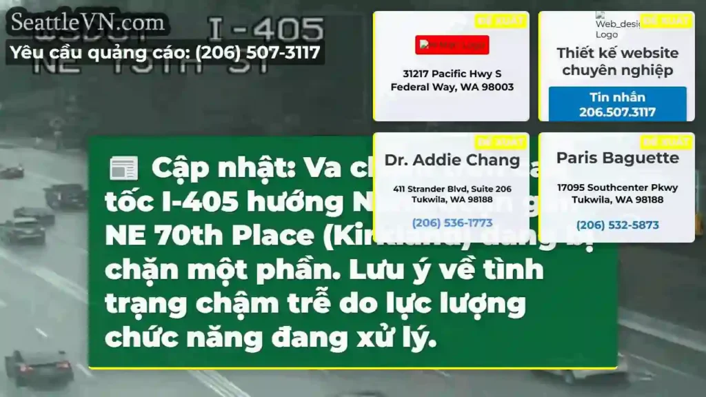 Chậm xe! I-405 Nam bị chặn