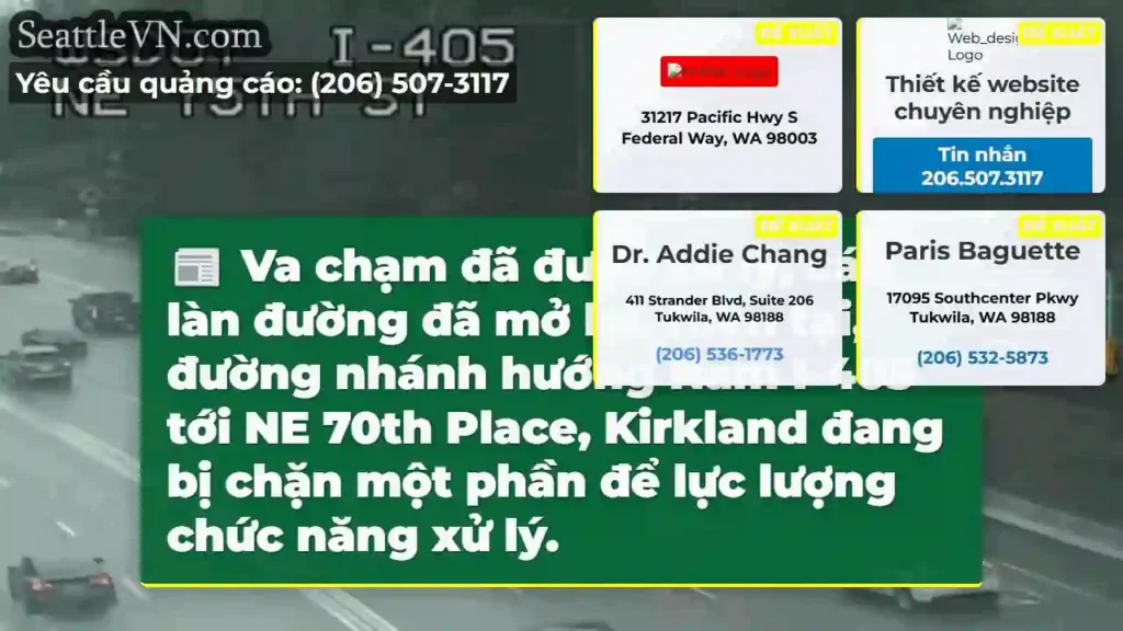 Đường bị chặn: I-405 nhánh Nam!