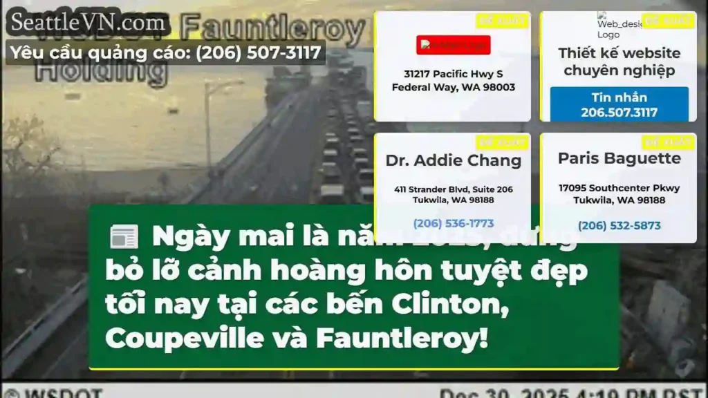 Hoàng hôn 2025! Clinton, Coupeville, Fauntleroy