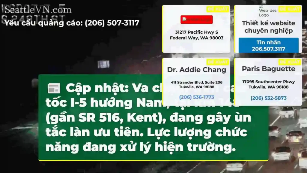 Ùn tắc I-5 Nam! Km 148.