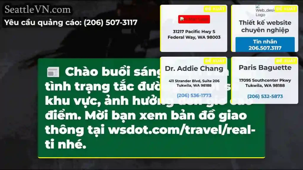 Tắc đường! Xem bản đồ tại wsdot.com/travel/real-ti