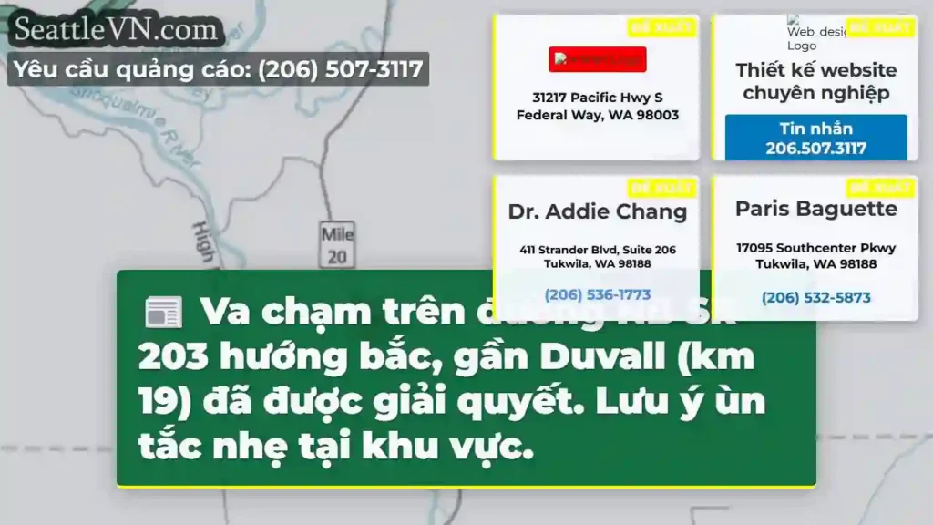 NB SR 203: Va chạm đã xử lý