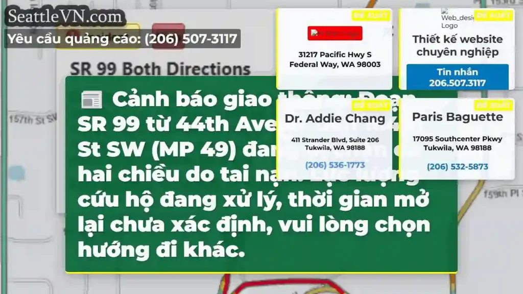 SR 99: Chặn đường! Tai nạn.