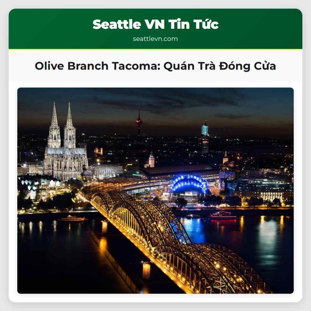 Olive Branch Tacoma: Quán Trà Đóng Cửa