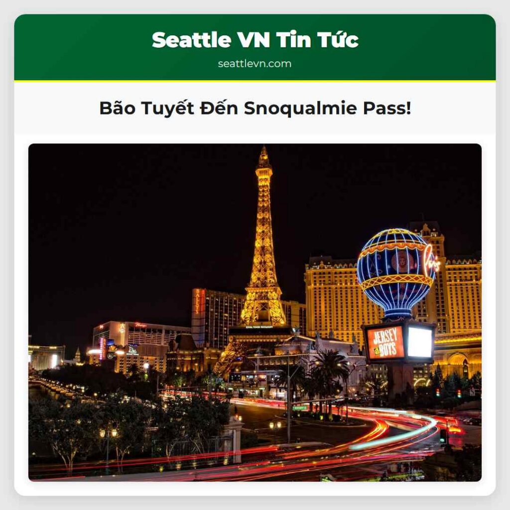 Bão Tuyết Đến Snoqualmie Pass!