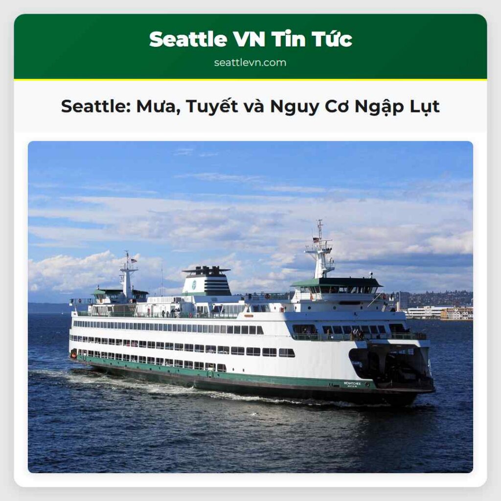 Seattle: Mưa, Tuyết và Nguy Cơ Ngập Lụt