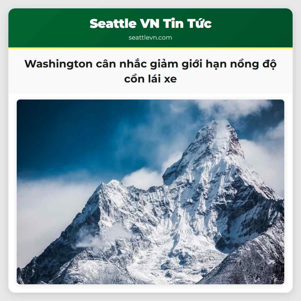 Washington cân nhắc giảm giới hạn nồng độ cồn lái