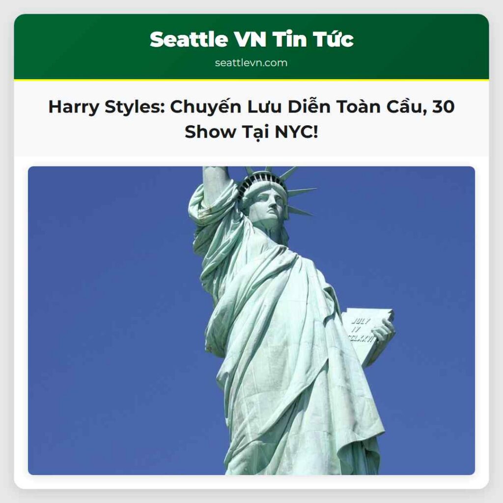 Harry Styles: Chuyến Lưu Diễn Toàn Cầu, 30 Show