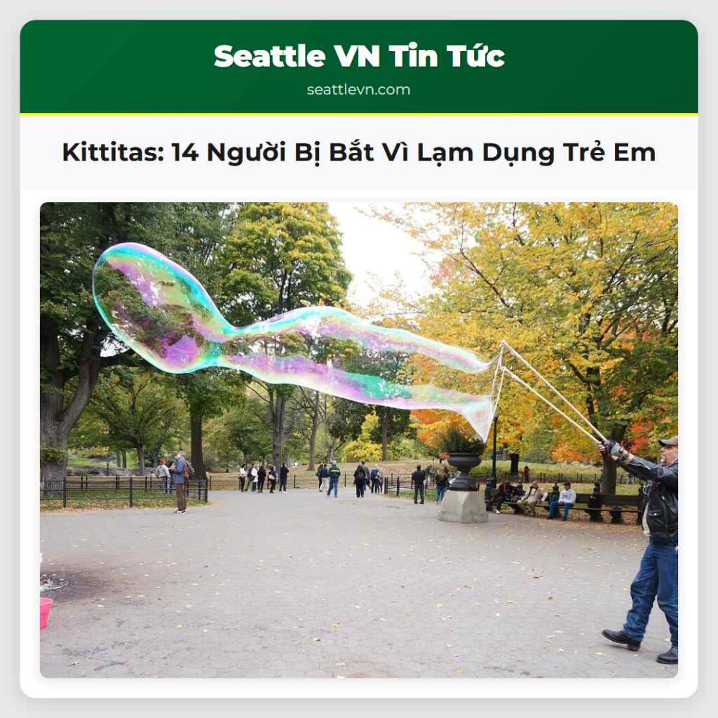 Kittitas: 14 Người Bị Bắt Vì Lạm Dụng Trẻ Em