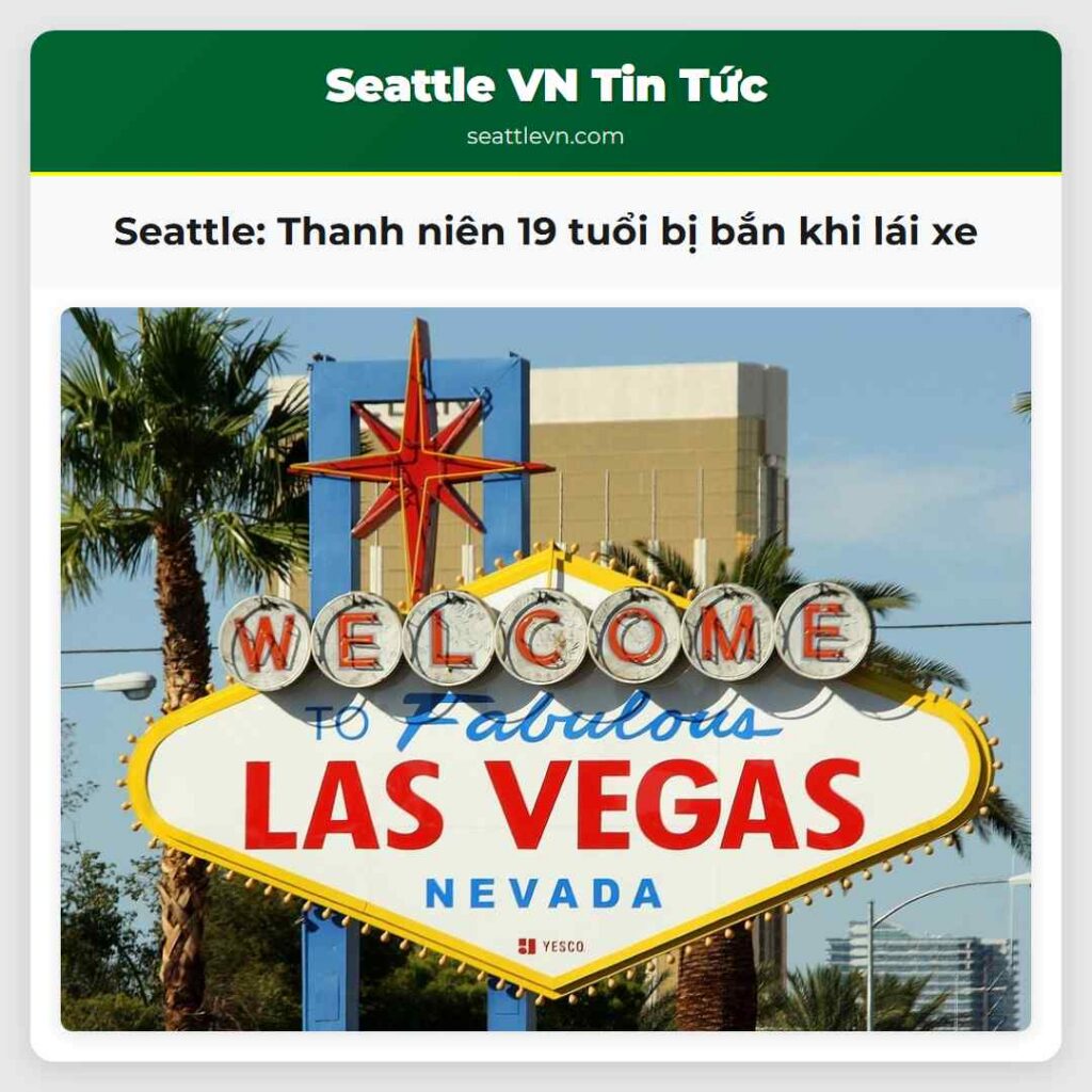 Seattle: Thanh niên 19 tuổi bị bắn khi lái xe