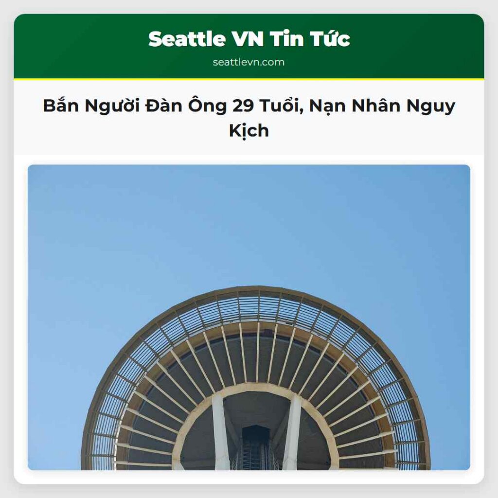 Bắn Người Đàn Ông 29 Tuổi, Nạn Nhân Nguy Kịch