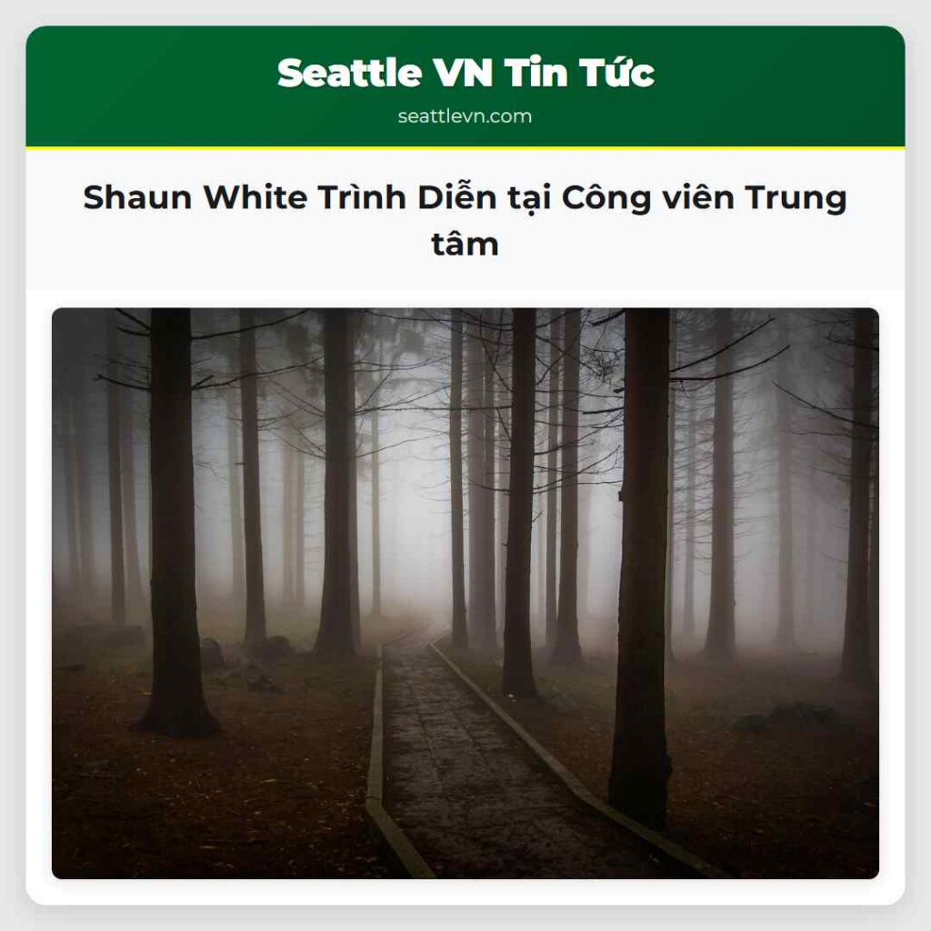 Shaun White Trình Diễn tại Công viên Trung tâm
