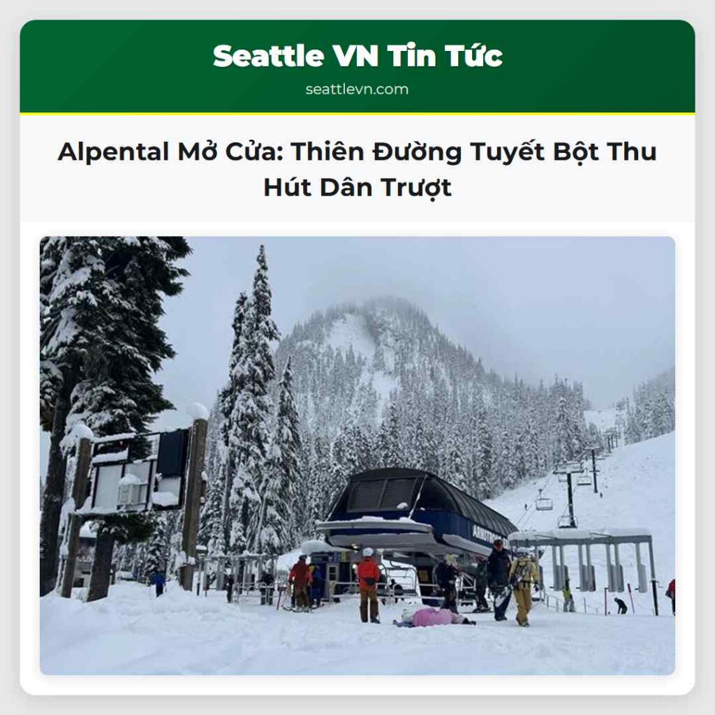 Alpental Mở Cửa: Thiên Đường Tuyết Bột Thu Hút