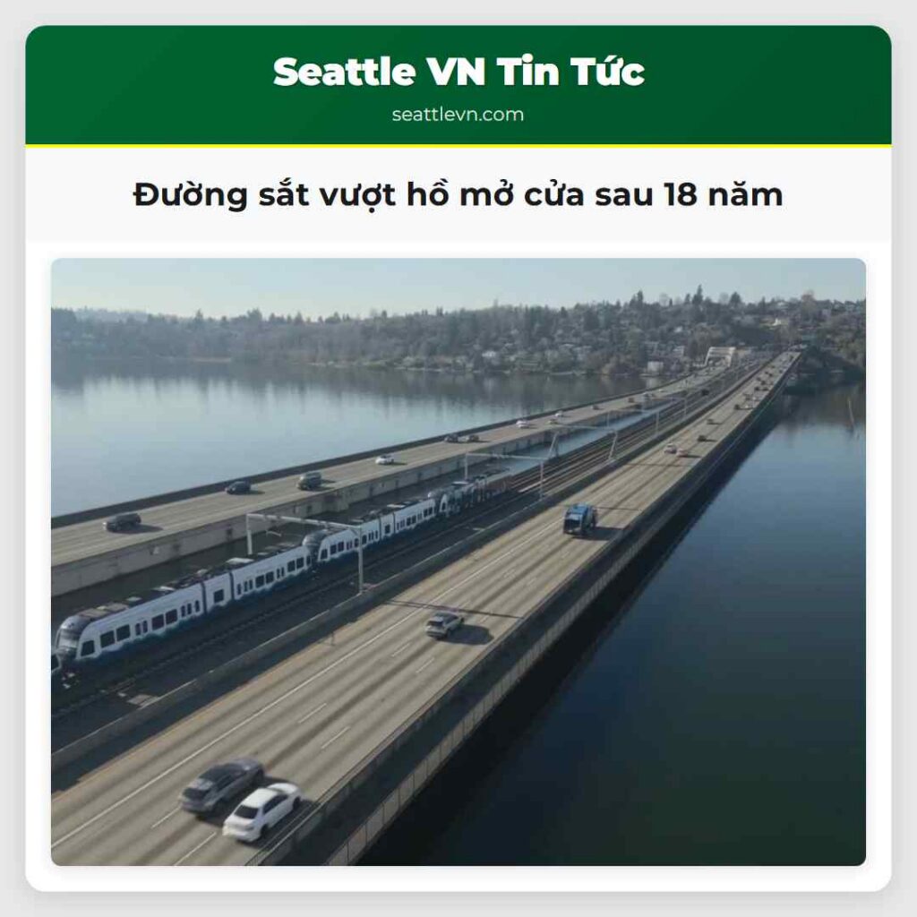 Đường sắt vượt hồ mở cửa sau 18 năm