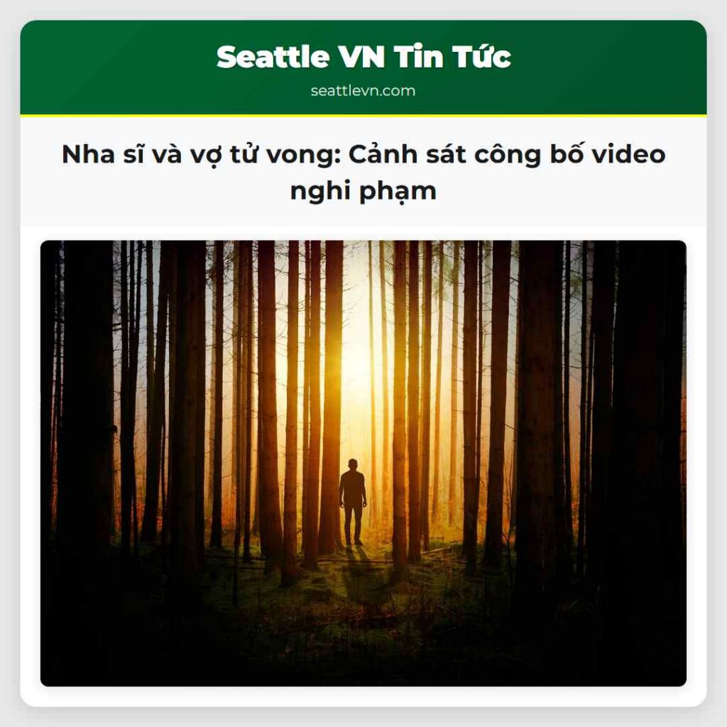 Nha sĩ và vợ tử vong: Cảnh sát công bố video nghi