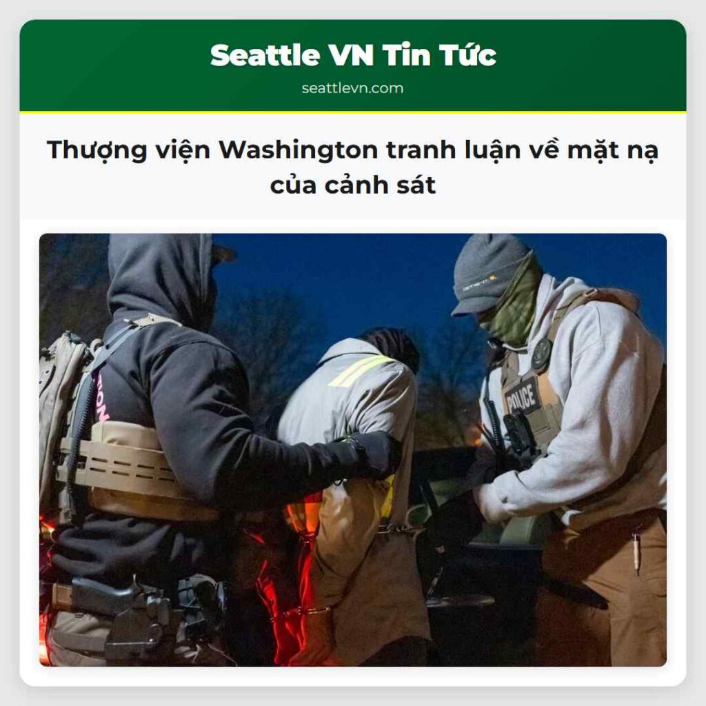 Thượng viện Washington tranh luận về mặt nạ của