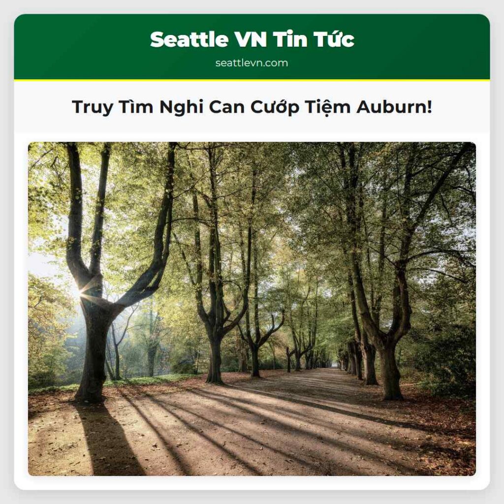Truy Tìm Nghi Can Cướp Tiệm Auburn!