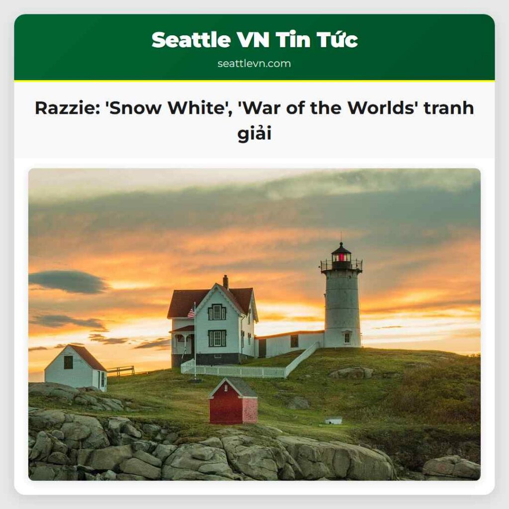 Razzie: 'Snow White', 'War of the Worlds' tranh