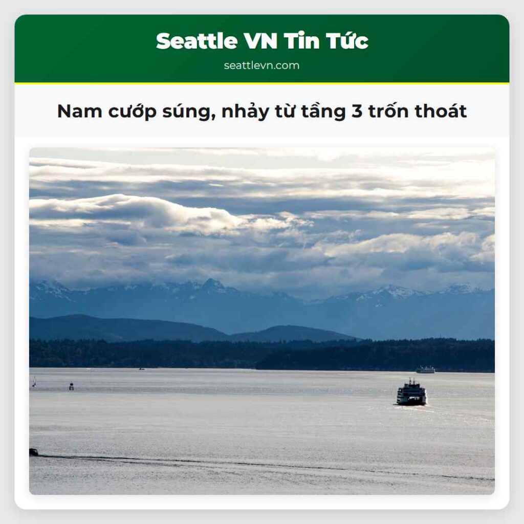 Nam cướp súng, nhảy từ tầng 3 trốn thoát