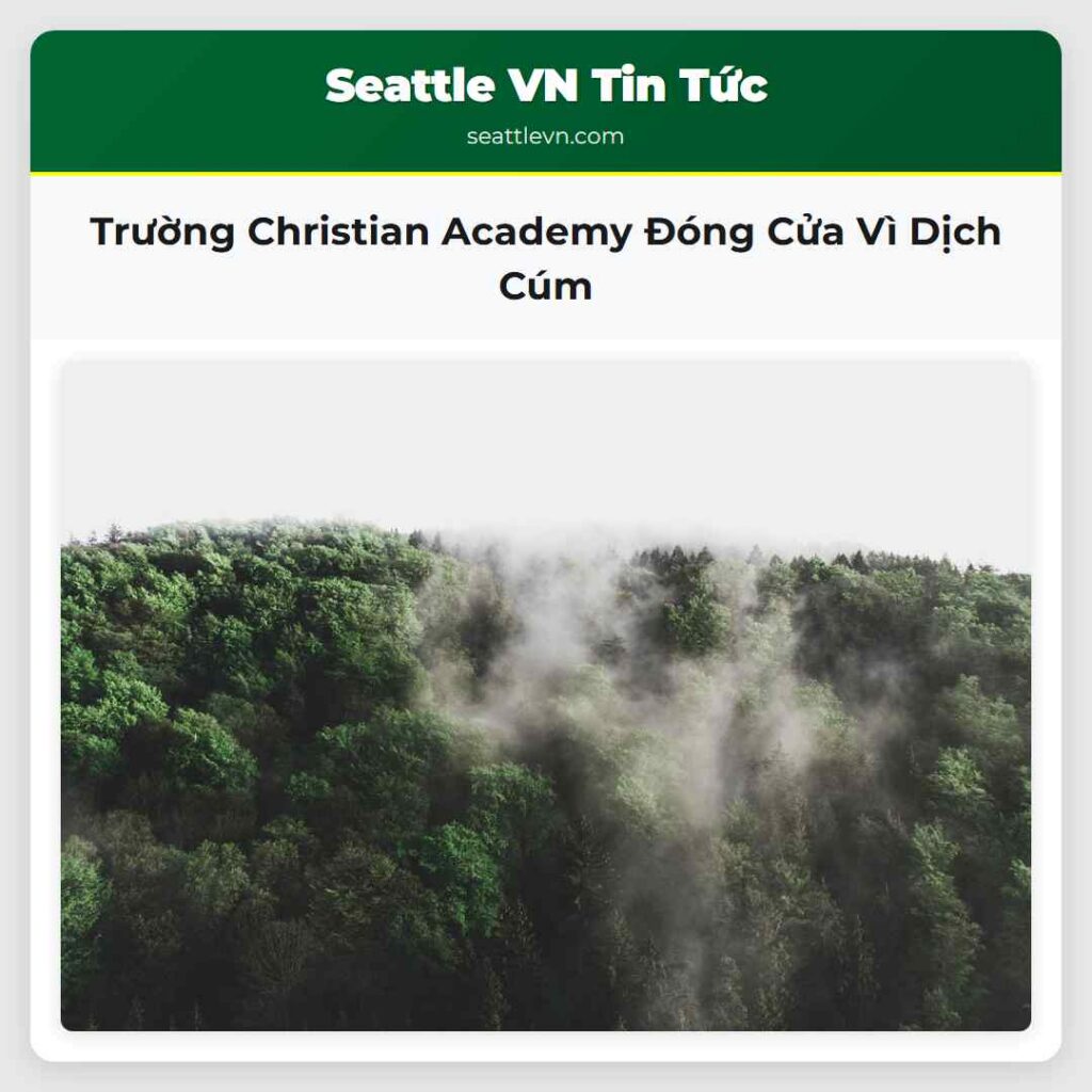 Trường Christian Academy Đóng Cửa Vì Dịch Cúm