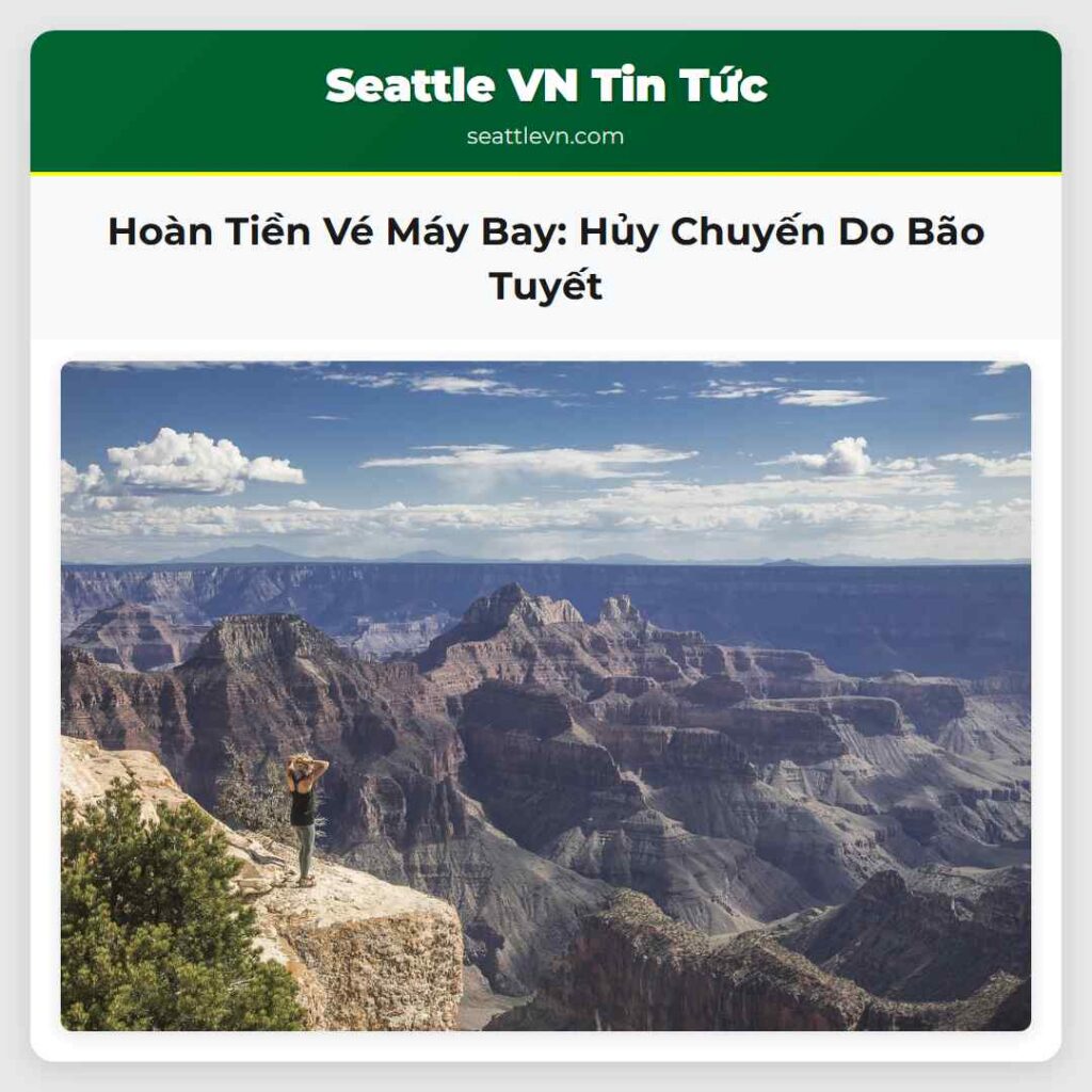 Hoàn Tiền Vé Máy Bay: Hủy Chuyến Do Bão Tuyết