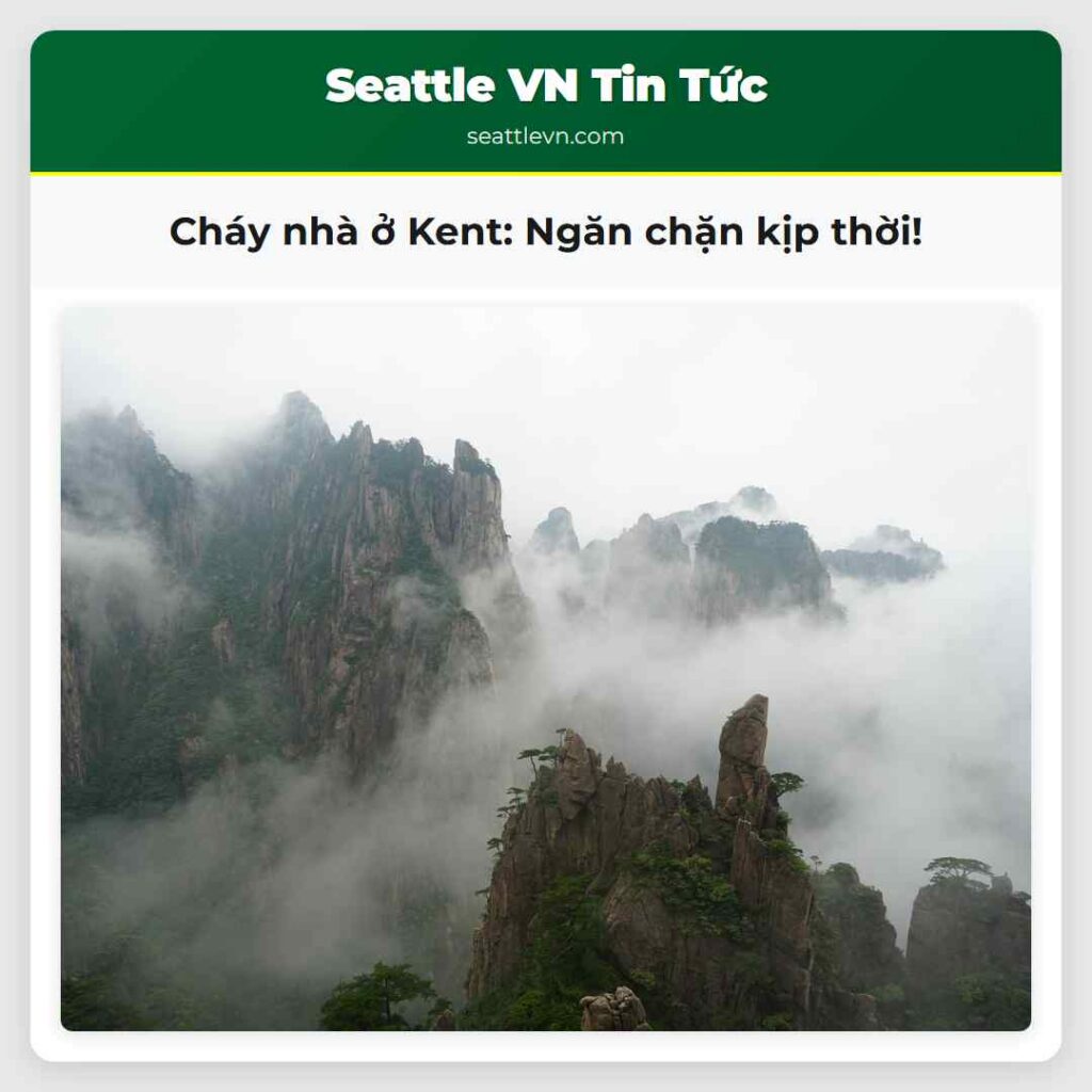 Cháy nhà ở Kent: Ngăn chặn kịp thời!