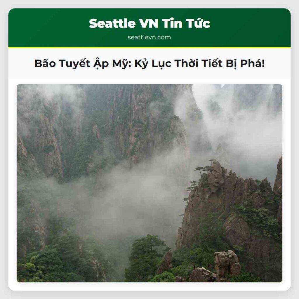 Bão Tuyết Ập Mỹ: Kỷ Lục Thời Tiết Bị Phá!