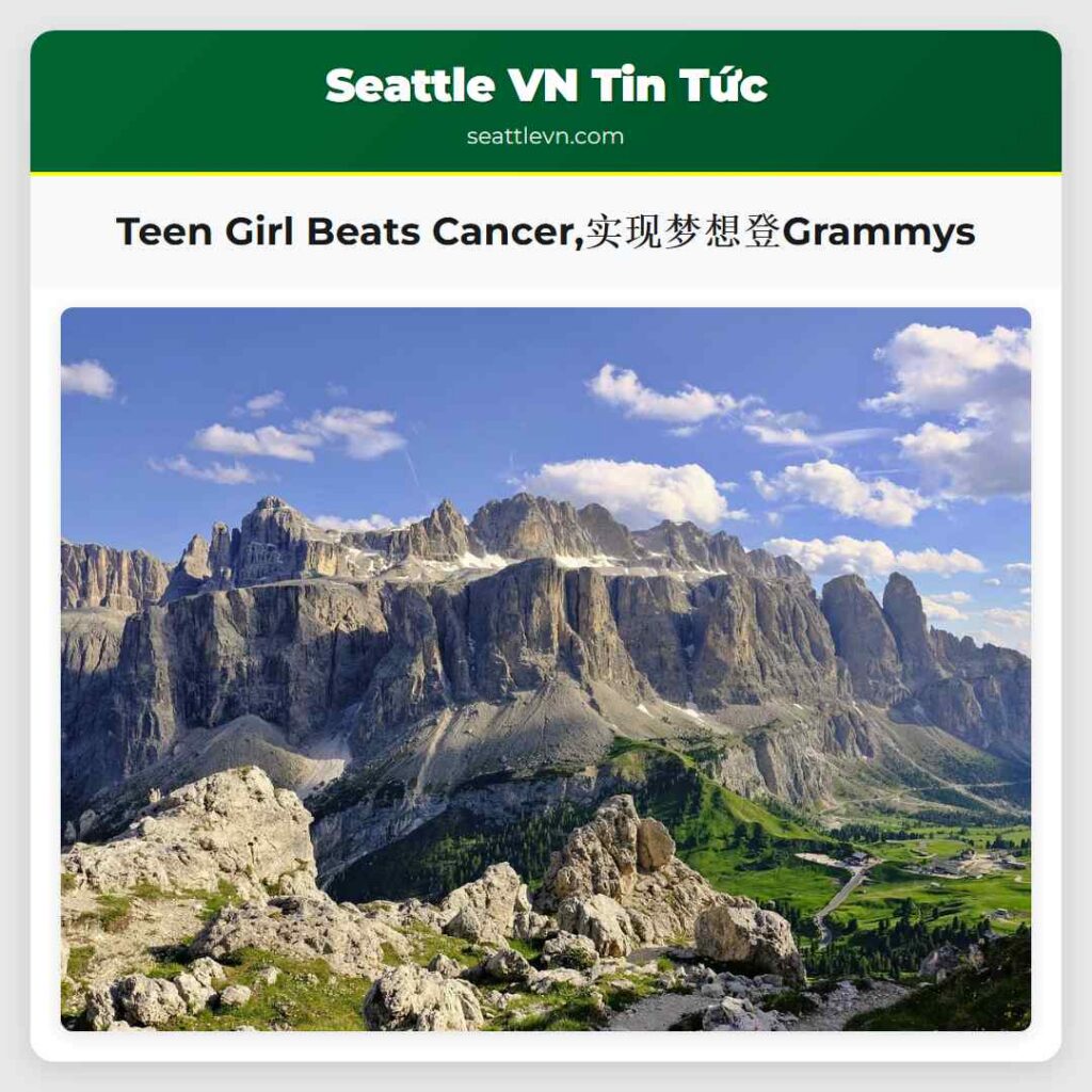 Teen Girl Beats Cancer,实现梦想登Grammys